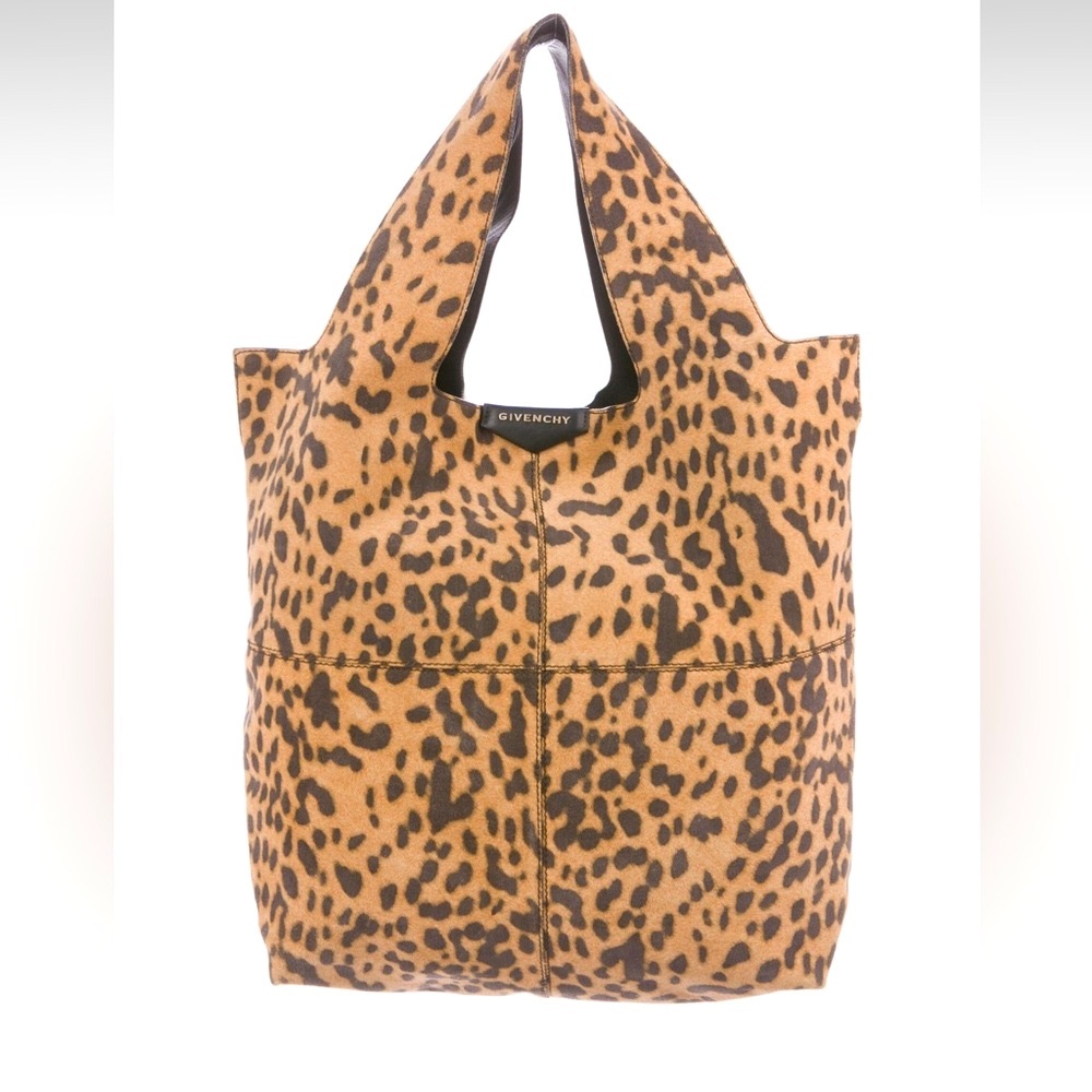 Givenchy suede George V tote bag animal print - Picture 2 of 10